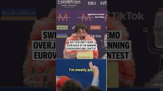 Switzerland’s Nemo overjoyed after winning Eurovision Song Contest