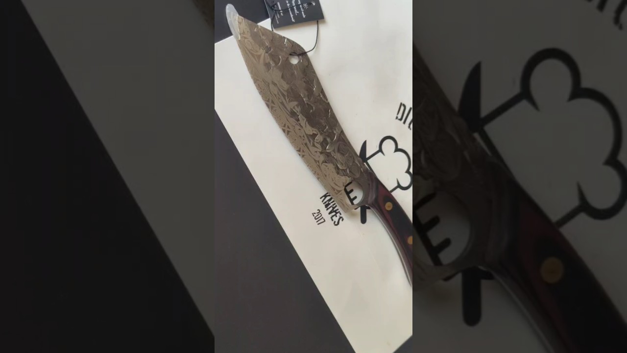 The Celtic Edge – Butcher Knife with Ancient Symbol Engraving Perfect Craft Gifts by Di'Casteel