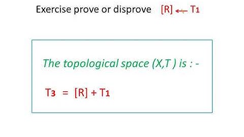 separation axioms  T3   space
