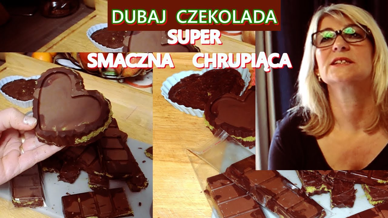 DUBAJSKA CZEKOLADA PRZEPIS PISTACJOWA Z SEZAMEN ZRÓB SAM PODBIŁA ŚWIAT 😘SMACZNA CHRUPIĄCA😋💗668