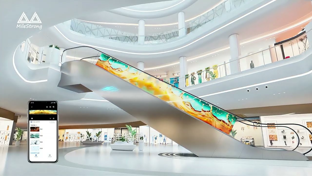 KARE Picture Glass Escalator Show アート Schindler Elevator