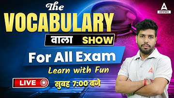The vocabulary वाला show For all Exam Learn with Fun by Anuj Sir