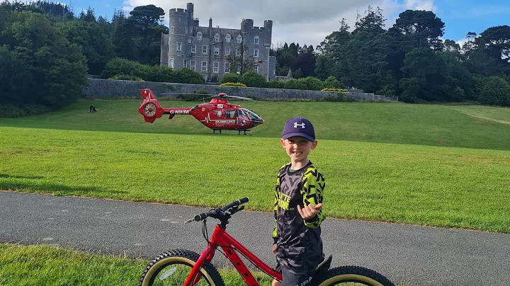 Castlewellan MTB black trail with Carter 6 year old