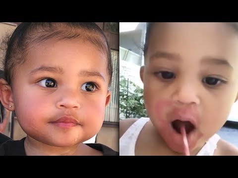 Kylie Jenner Reacts To Stormi Curse Word Confusion & Lipstick MakeOver VIDEO