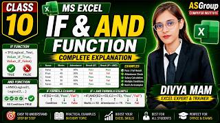 Excel Class 10 | IF & AND Function 🔥 Complete Master Class | Divya Mam