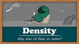 Density  Why does oil float on water? | #aumsum #kids #science #education #children