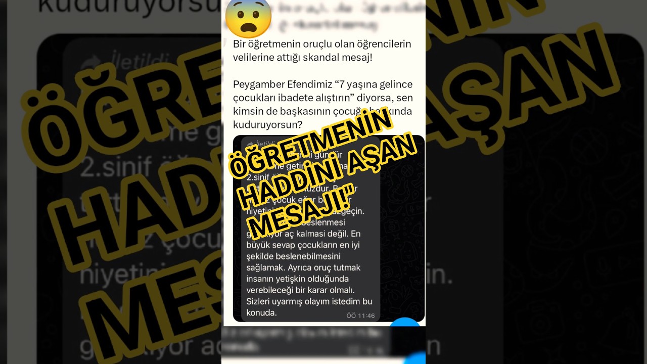 Öğretmenin Oruç Mesajı Sosyal Medyayı İkiye Böldü! 😱”#shorts #faith #cuma #amin #keşfet #trending Öğretmenin Oruç Mesajı Sosyal Medyayı İkiye Böldü! 😱”#shorts #faith #cuma #amin #keşfet #trending