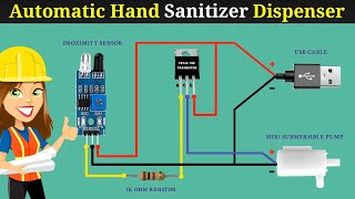 Automatic hand sanitizer dispenser with ir sensor
