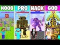 Minecraft Battle: SUPER BOSS FIGHT CHALLENGE - NOOB vs PRO vs HACKER vs GOD ~ Minecraft Animation