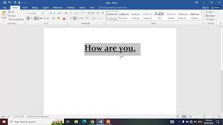 how to center text in ms word | center text in ms word | yt mentor |