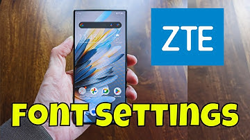 ZTE Nubia Z60s, Z60 Ultra Font Settings || How to set custom font size and styling