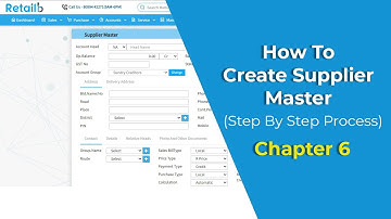 How To Create Supplier  Master In Retailb|Step By Step Process.