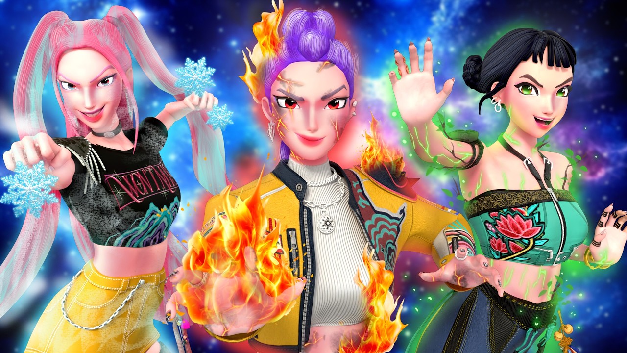 HUNTRIX, BUT THEY’RE ELEMENTALS?! KPop Demon Hunters Animation