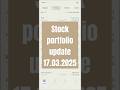 stock portfolio update 17.03.2025 #equity #investing #groww #portfolio #irfc #vedanta #hcltech