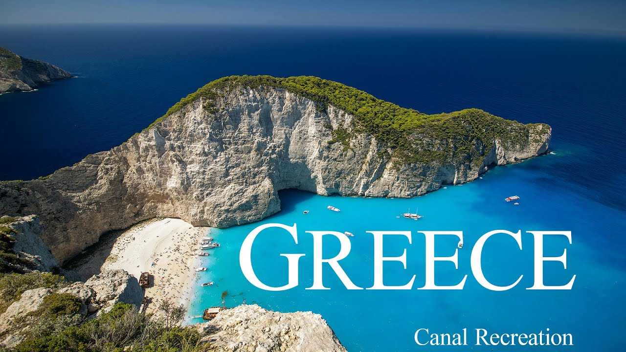 Greece 4K | Recreation Film - Calming Music - Греція | Фільм для відпочинку - заспокійлива музика