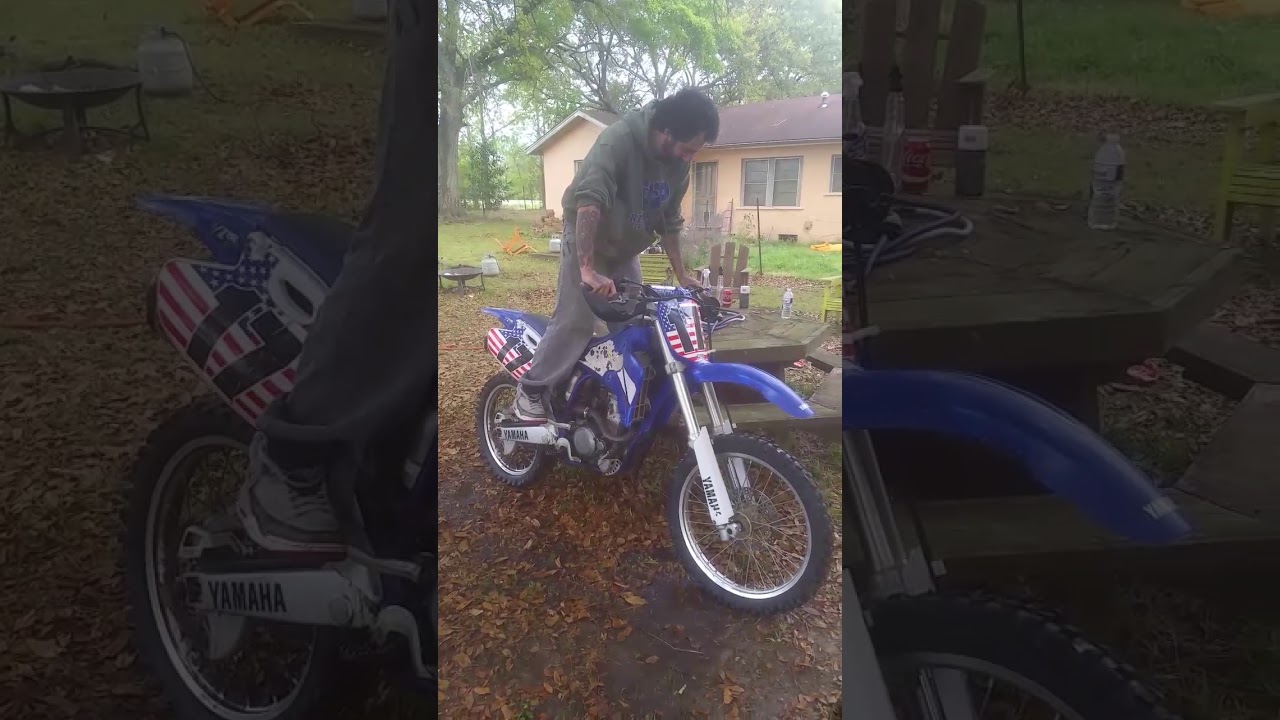 How to start a 2002 yamaha yz250f with decompression lever