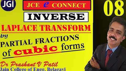 Invesre Lapace Transform by using Partial Fraction of cubic forms | Dr Prashant Patil | 18mat31