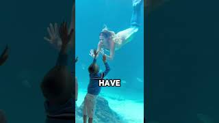 how mermaids breathe underwater!😨
