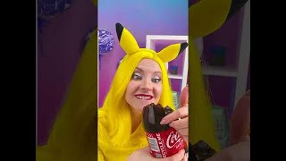 Pikachu vs Sonic Jelly Challenge! 😲 Sonic cemburu #shorts