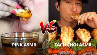 pink asmr vs zach choi asmr.