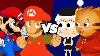 MUGEN Battle - Madness Mario/Mario vs Hanazuki/Daniel Tiger