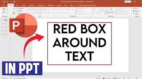 Hoe je een rood kader om tekst in PowerPoint plaatst