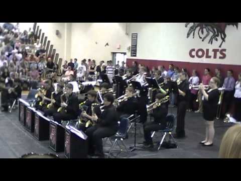 Conner Middle School Jazz Ensemble-Attack of the Killer Tomatoes (2013 Spring Concert)