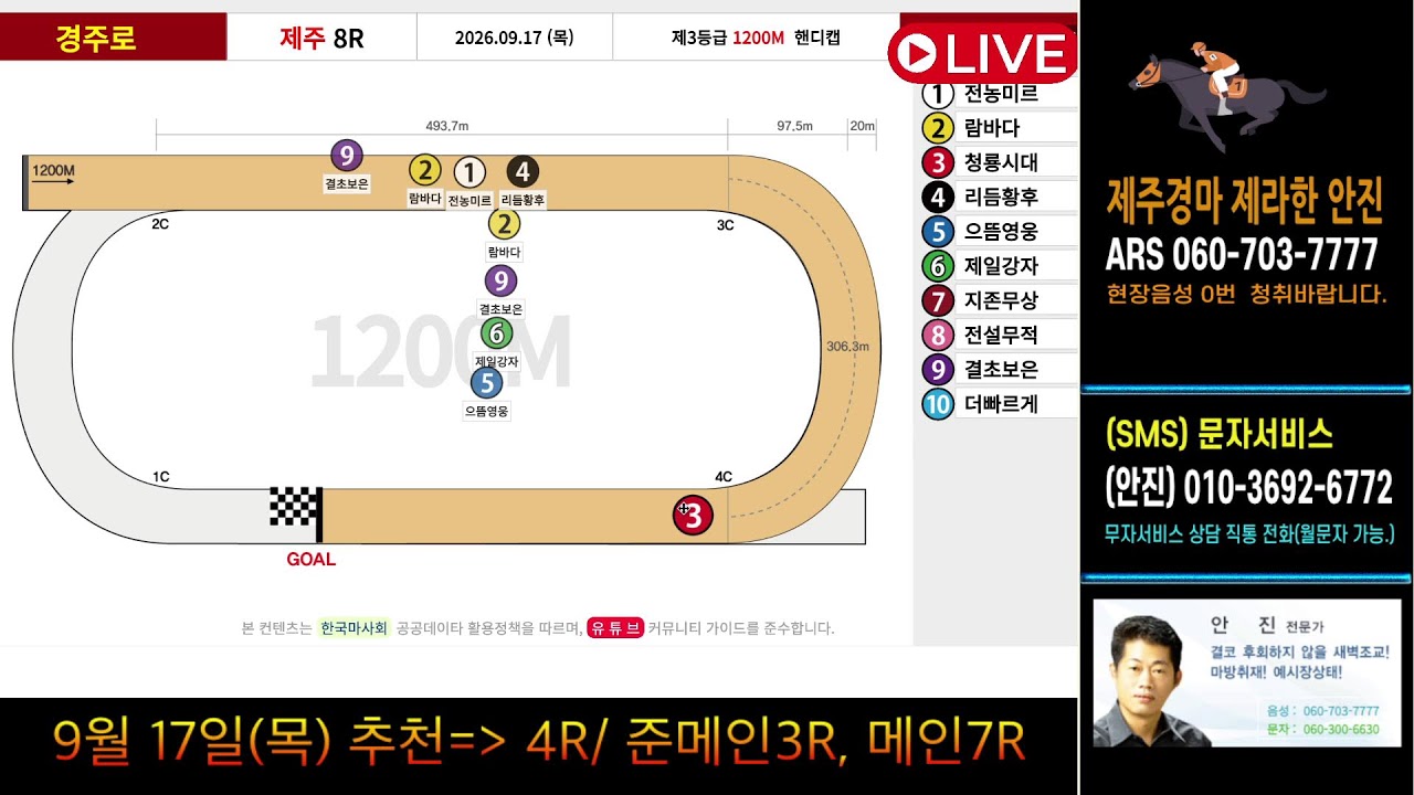 제주경마 라이브 방송
