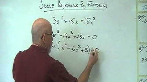 AFG - Solving Polynomials by Factoring