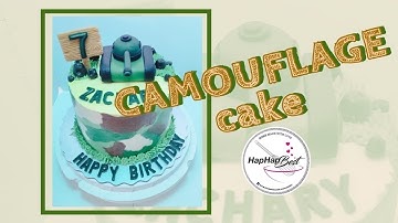 Camouflage Cake | How to make Camouflage frosting?