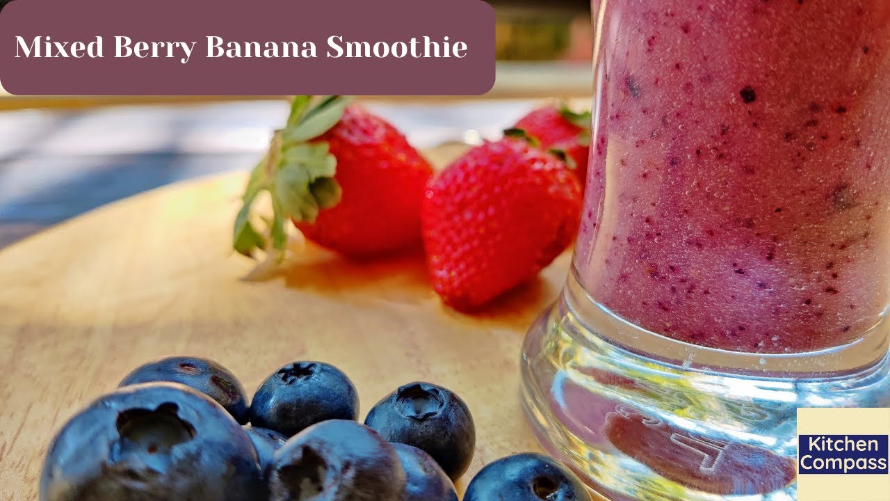 Mixed Berry Banana Smoothie Healthy Smoothie Breakfast Smoothie