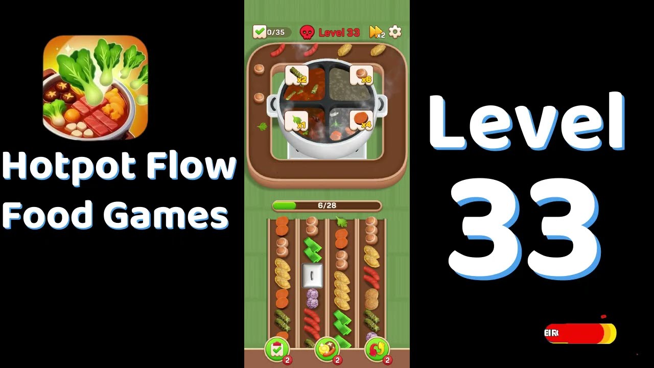 🍲 Hotpot Flow Level 33 Walkthrough | Food Games | Go Answer