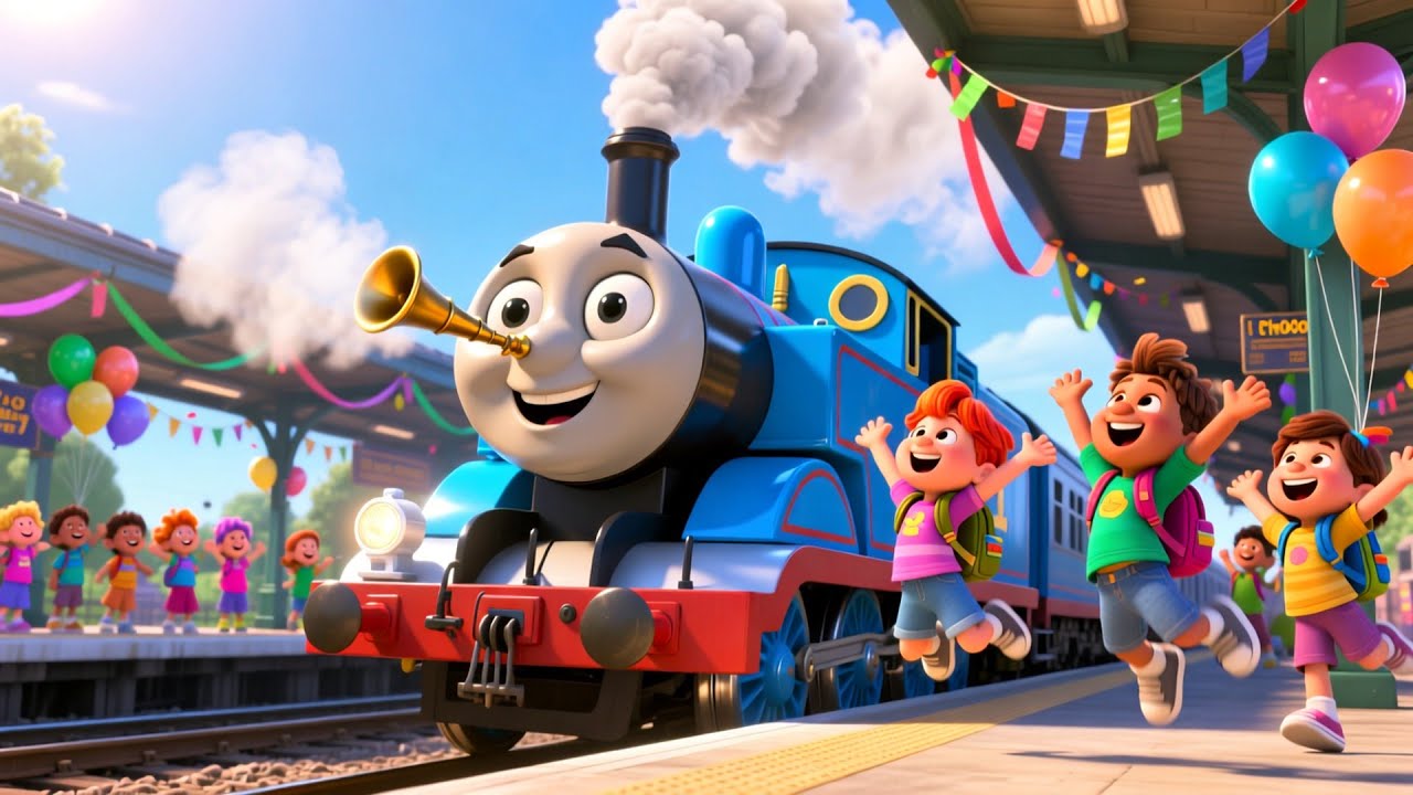 Counting with a Train 🚆 | Learn Numbers Song for Kids | Fun Counting Rhyme