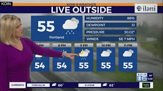 Weather forecast: Rain continues through Portland tonight. Showers for the valley Wednesday.