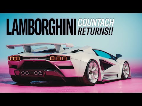 Redesigning the 2022 Lamborghini Countach | Rendered with KYZA