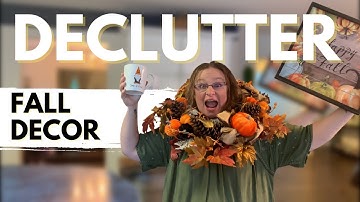 Fall Decor BIG DECLUTTER + DECORATE with me! || It
