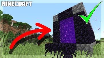 How to Make a NETHER PORTAL TUNNEL in Minecraft! 1.16.1