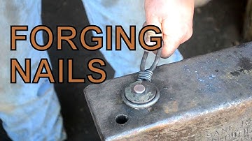BLACKSMITHING-MAKING ROSEHEAD NAILS