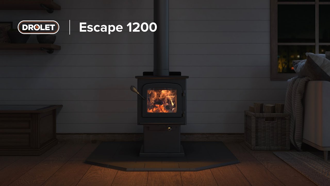 Drolet ESCAPE 1200 Wood Stoves DB03182 – True Home Oasis