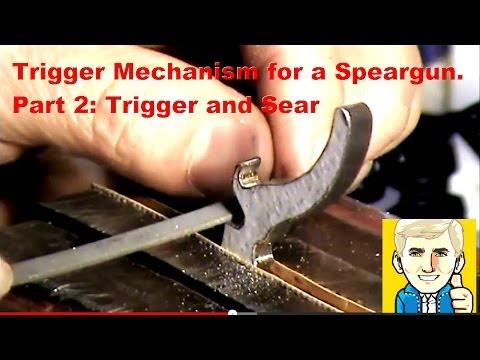 Speargun Trigger Mechanism - Part 2: the Trigger and Sear -   demonetized this video! Why? 