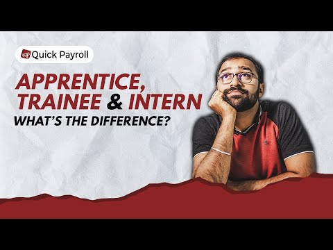 Apprentice Intern Trainee What's the difference QPShorts 62