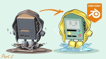 Toon! Course Two: 3D Modelling and Toon Shading BMO in Blender (Beginner tutorial) PART 2 (FINAL)