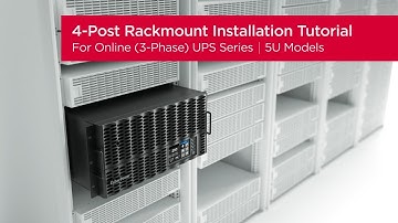 CyberPower Online (3-Phase) UPS Series (5U) Incl. EBM for 4-Post Rack Product Installation Tutorial