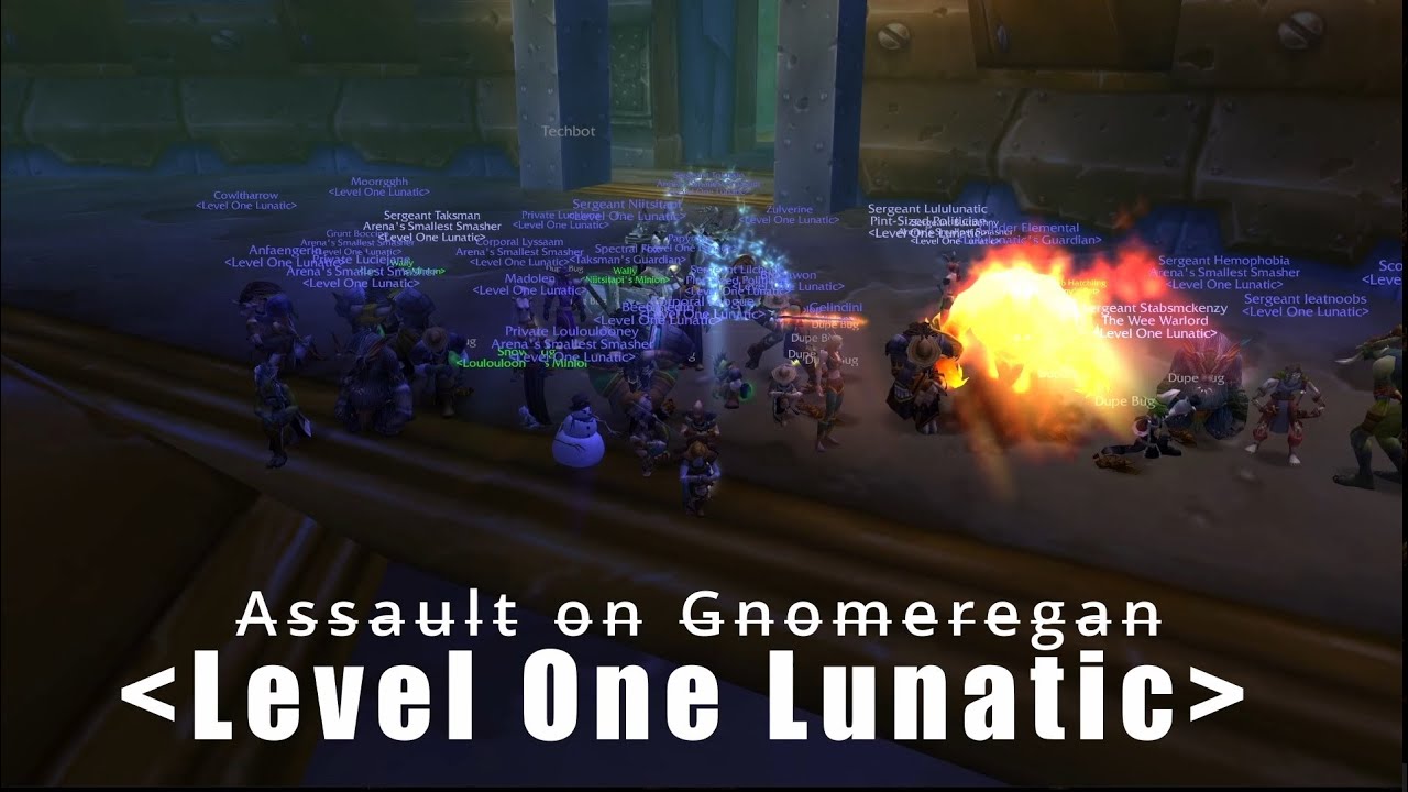 Level One Lunatic Assault on Gnomeregan