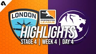 London Spitfire vs Los Angeles Gladiators | Overwatch League Highlights OWL Stage 4 Week 4 Day 4