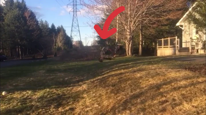 My First Front Flip On Grass