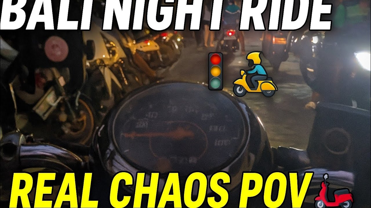  POV Night Scooter Ride in Bali – Raw & Unfiltered 🚨 (No Talking)