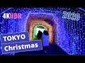 Japan Christmas Lights Outside Tokyo 【4KHDR】
