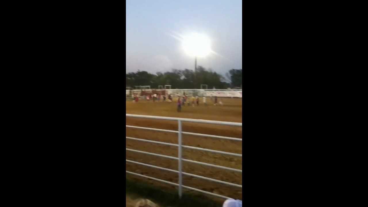 Rodeo in Boswell - Kinder jagen einen kleinen Stier