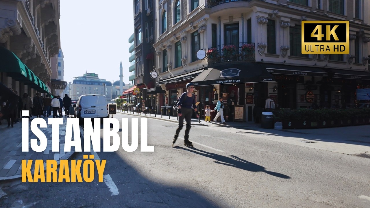 Istanbul Karakoy : Trendy Cafes & Coolest Neighborhood - Walking Tour 4K 60p